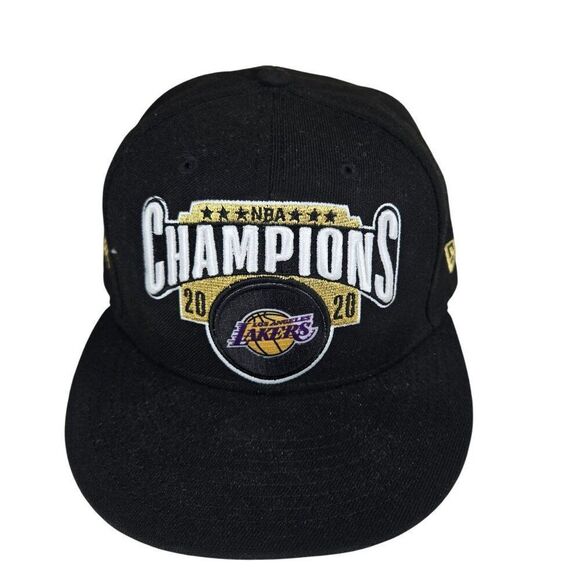 Los Angeles Lakers NBA 2020 Champions Black Adjustable Snapback Hat New Era - Picture 1 of 7